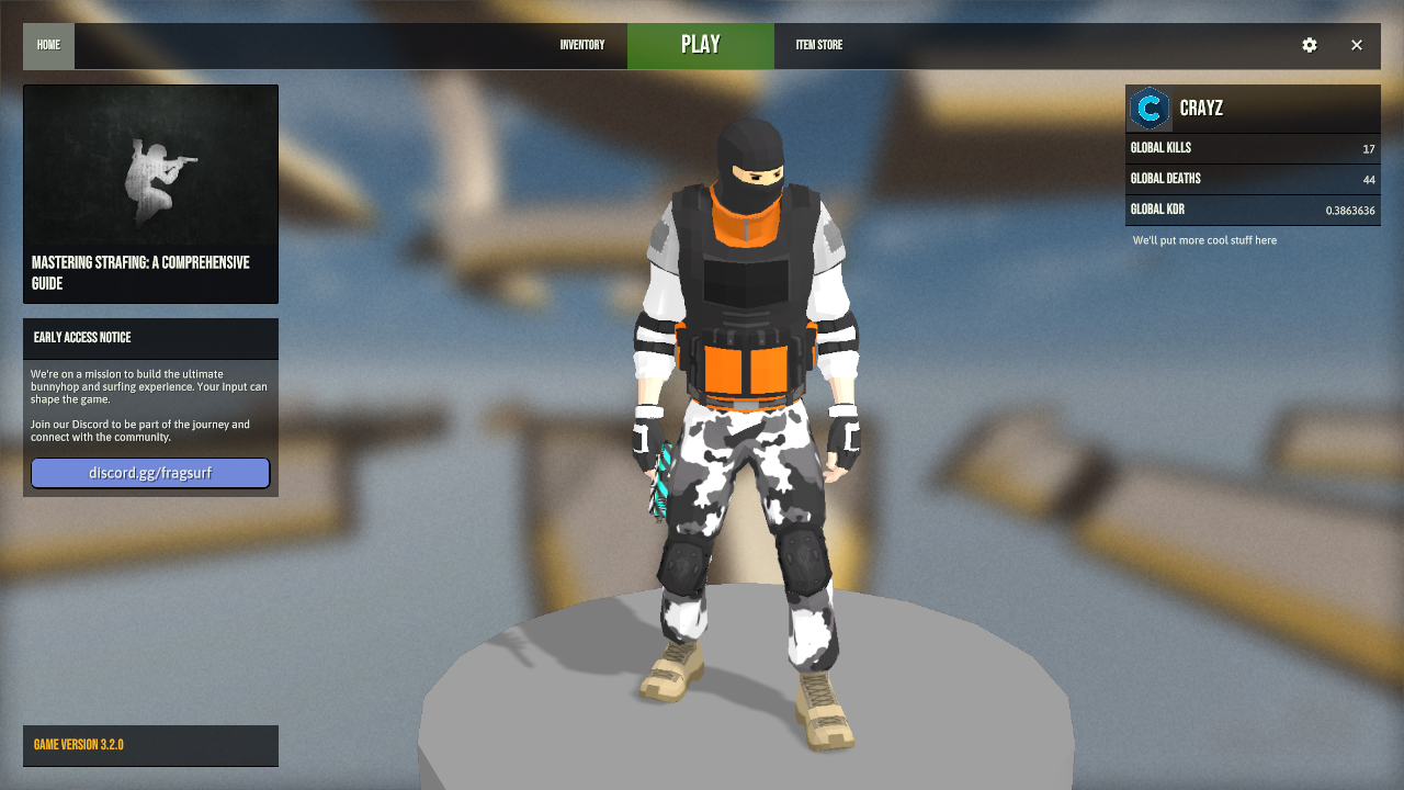 Fragsurf Main Menu